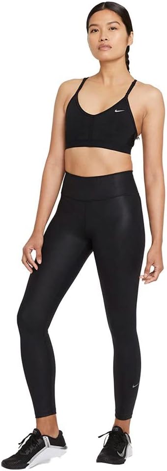 Nike Indy Wire-Free Sports Bra, Large, Black/White