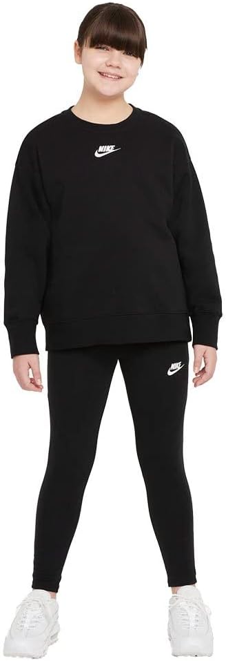 Nike NSW Club Fleece LBR BF Crew ( / ), Black/White