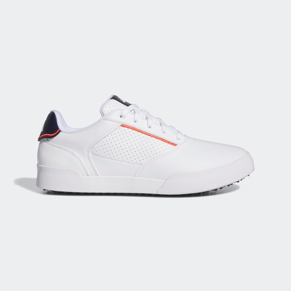 Adidas Retrocross Spikeless Golf Shoes, FTWR White/FTWR White/Collegiate Navy