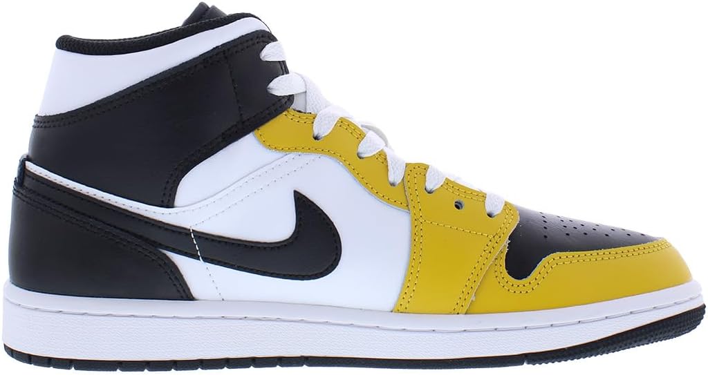 Air Jordan 1 Mid, Yellow Ochre/White/Yellow