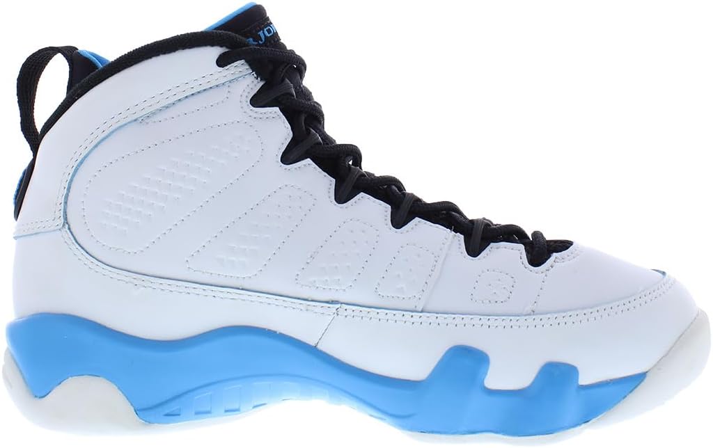 Air Jordan 9 Retro Powder Blue Shoes, Summit White/Dark Powder Blue/Black