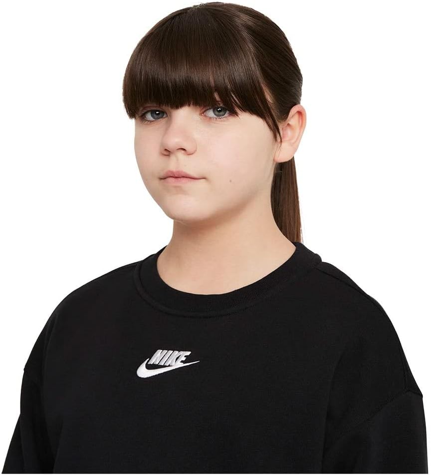 Nike NSW Club Fleece LBR BF Crew ( / ), Black/White