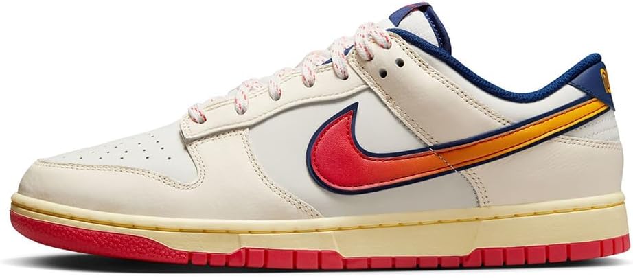 Nike Dunk Low Retro SE Shoes, Pale Ivory/Sail/University Gold/Light Crimson