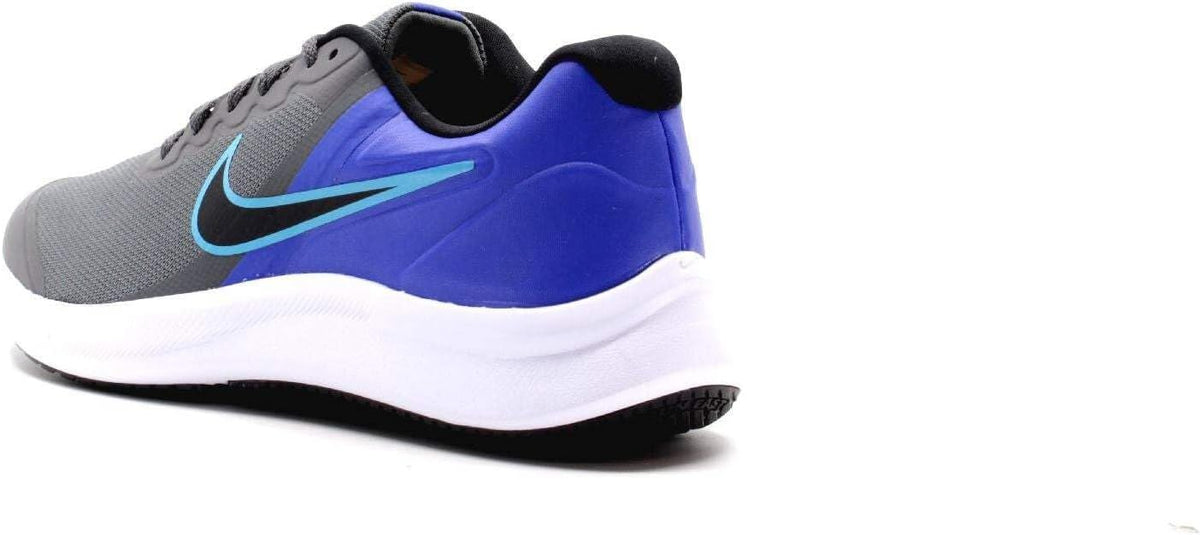 Nike Star Runner 3 Tennis Shoes, Iron Grey Black Blue Lightning