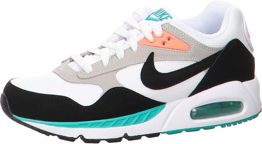 Nike Air Max Correlate Running Shoes, White/New Green/Bright Mango/Black