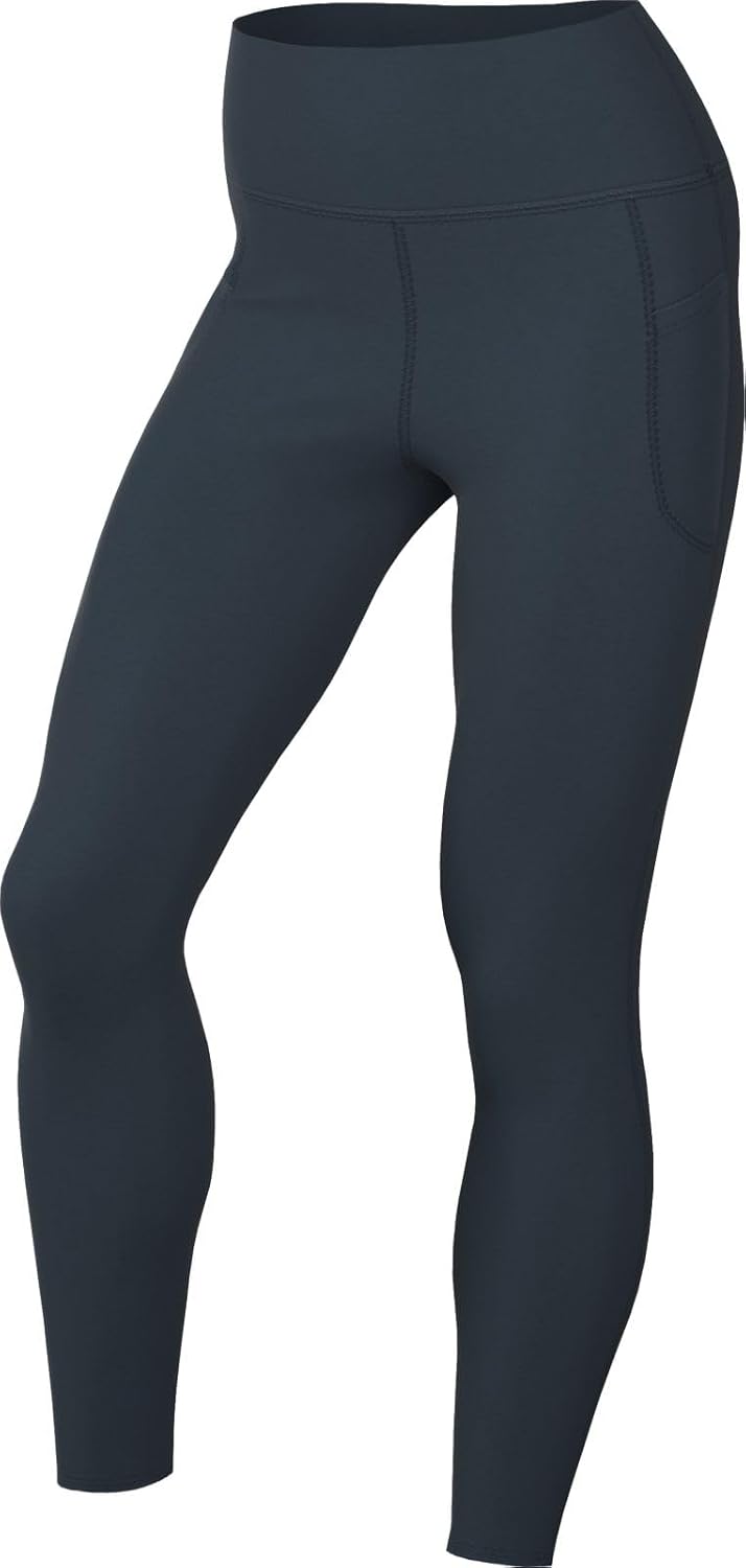 Nike One 7/8 Leggings with High Waistband and Pockets for, Armory Navy/Black