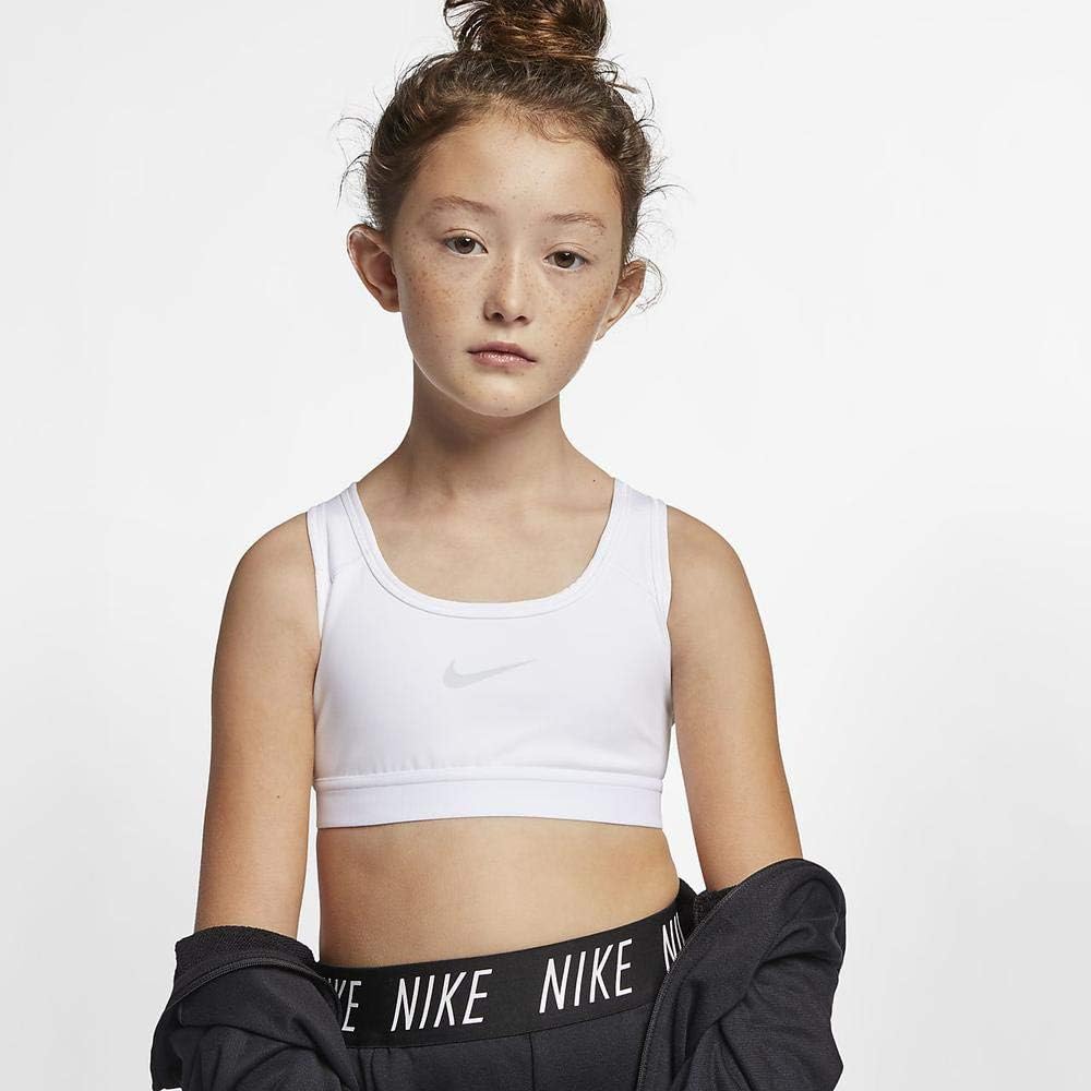 Nike Pro Bra Classic ( / ) White/White/White/Pure Platinum LG (14-16 )