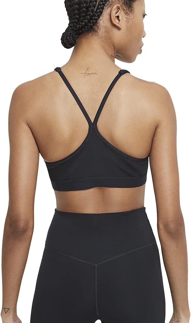 Nike Indy Wire-Free Sports Bra, Large, Black/White