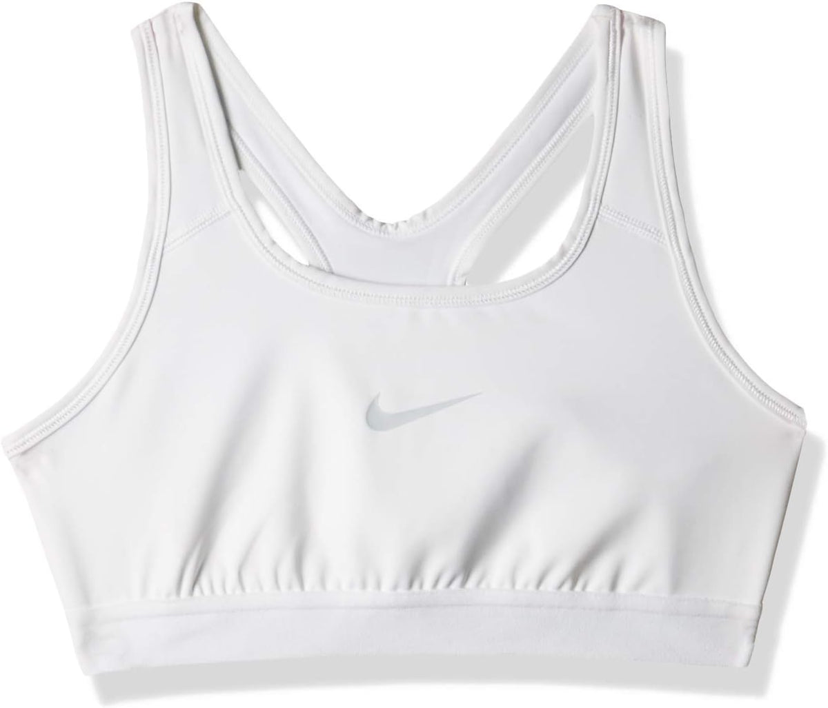Nike Pro Bra Classic ( / ) White/White/White/Pure Platinum LG (14-16 )