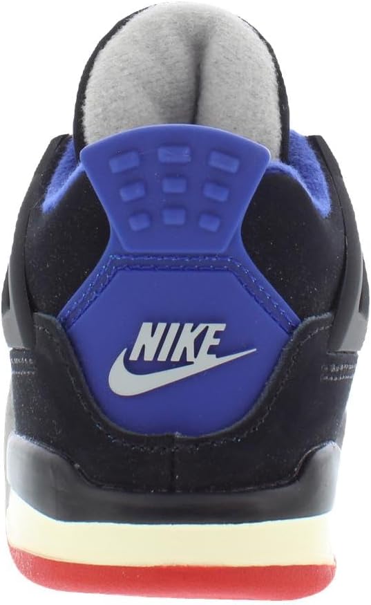 Jordan 4 Retro 'Rare Air', Black/Fire Red-deep Royal Blue