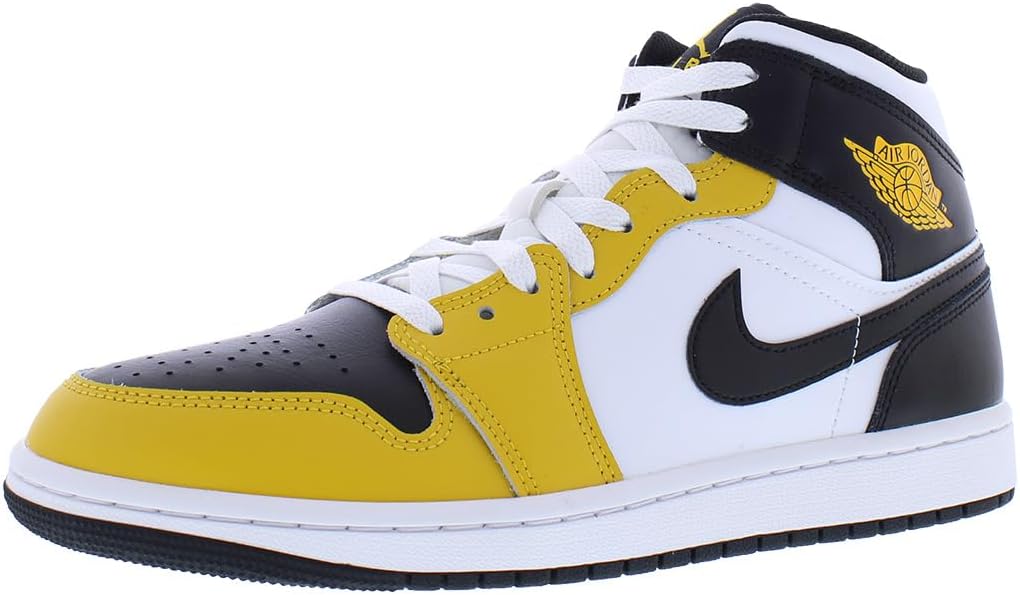 Air Jordan 1 Mid, Yellow Ochre/White/Yellow