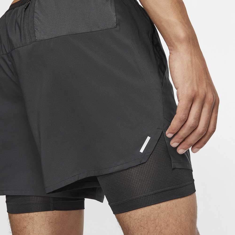 Nike 5" 2-in-1 Running Shorts Flex Stride (Black/Black
