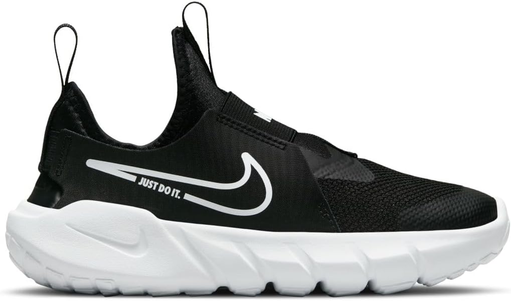 Nike Kid's Flex Runner 2 First Walker Shoe, Black White Photo Blue Univers