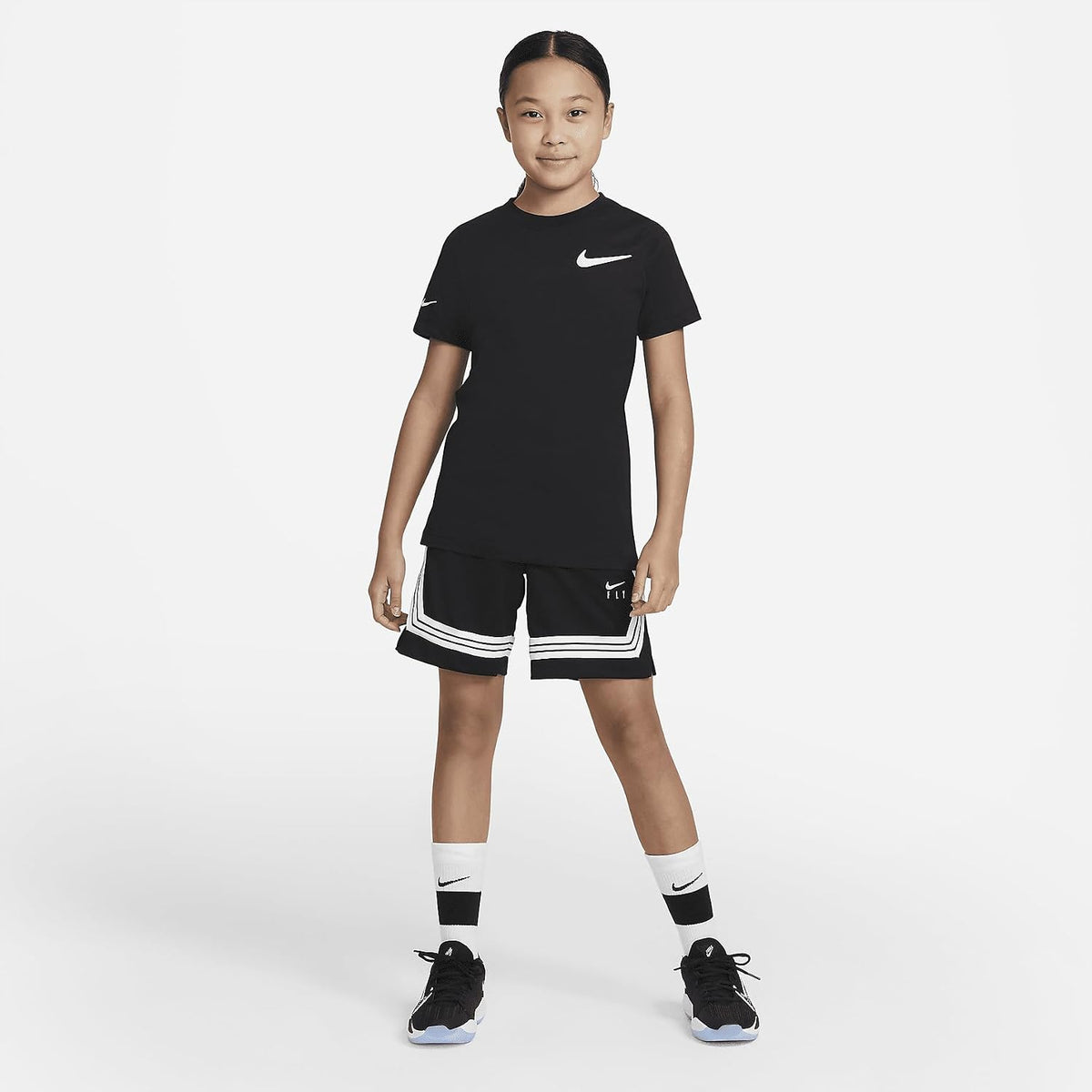 Nike Fly Crossover Shorts ( / ) Black/White MD (10-12 )