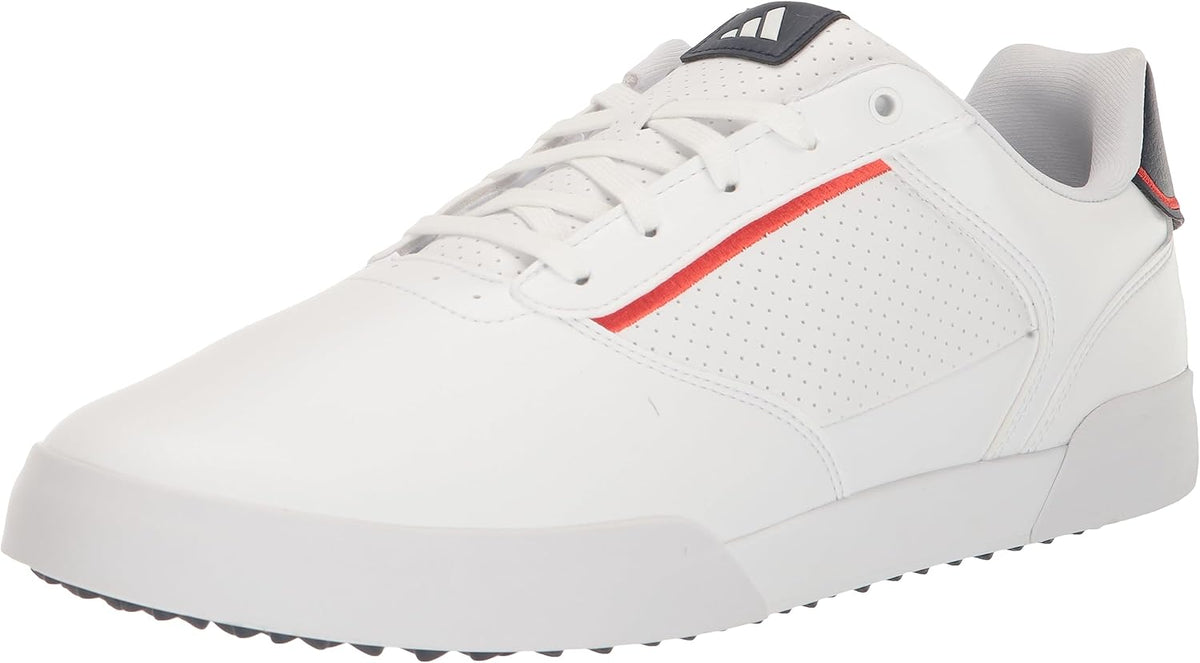 Adidas Retrocross Spikeless Golf Shoes, FTWR White/FTWR White/Collegiate Navy