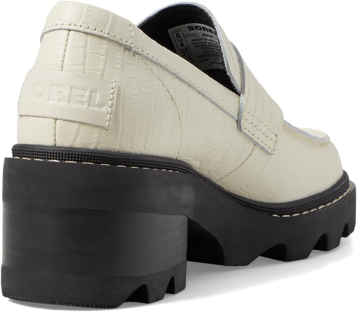 Sorel Joan Now City Loafer - Chalk, Black -