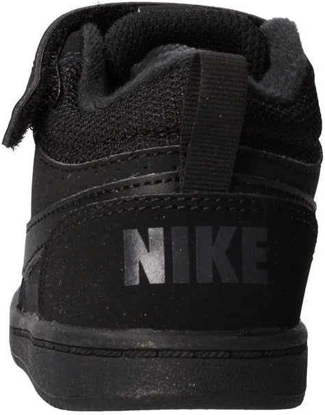 Nike Court Borough Mid (TDV) Black/Black Basketball Shoe 5 Infants