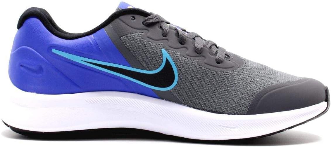 Nike Star Runner 3 Tennis Shoes, Iron Grey Black Blue Lightning
