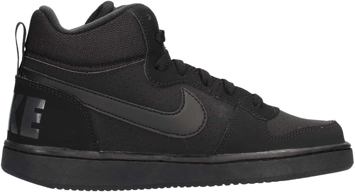 Nike s Court Borough Mid Black Nubuck