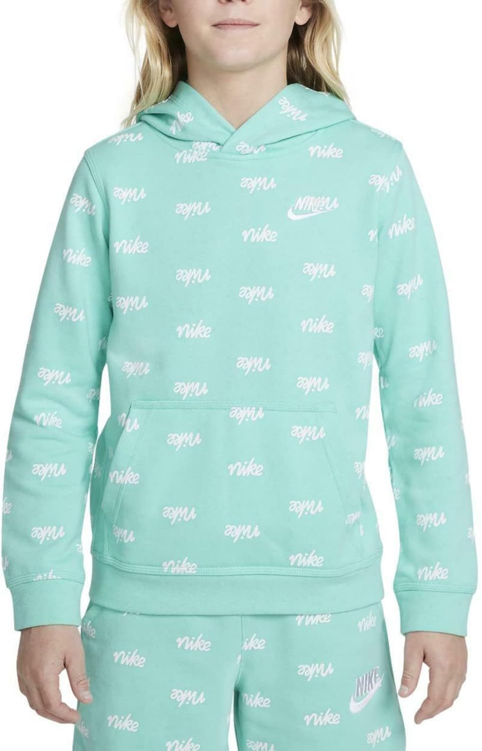 Nike Sportswear Club+ Hbr Pullover Hoodie Extended Plus Sizes (as1, alpha, m, regular, Black/White/White)