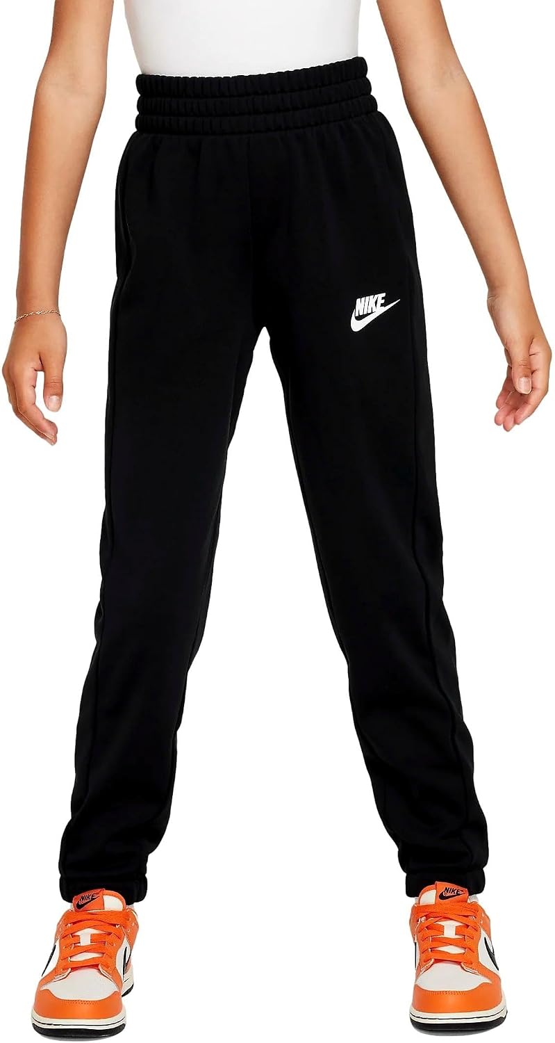Nike K NSW TRACKSUIT POLY FZ HBR Tracksuit Black/Black/White Size
