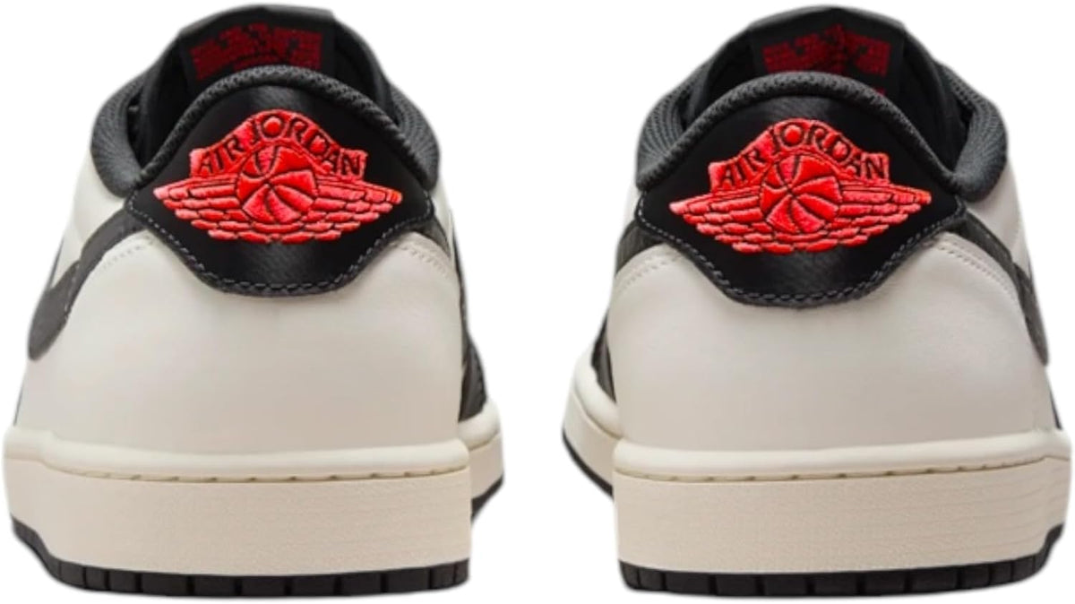 Nike Air Jordan 1 Low Shoes, Sail/Off Noir-infared