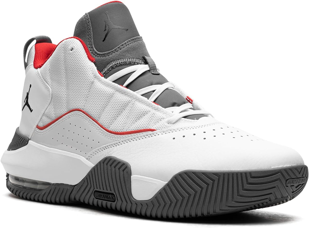 Jordan Stay Loyal White University Red (White/Black-Light Graphite, us_Footwear_Size_System, Adult, Numeric, Medium