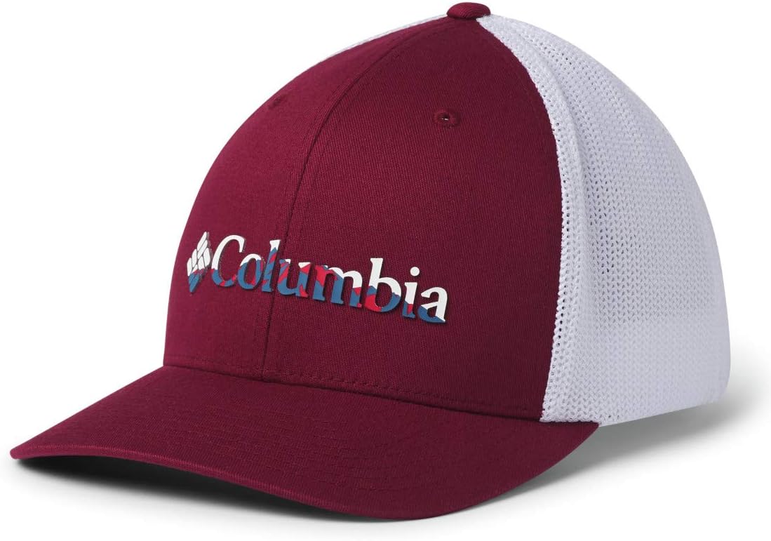 Columbia Mesh Ballcap Accessory, Red Jasper/Color Weld, Small