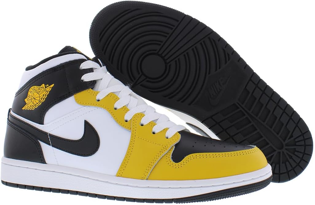 Air Jordan 1 Mid, Yellow Ochre/White/Yellow