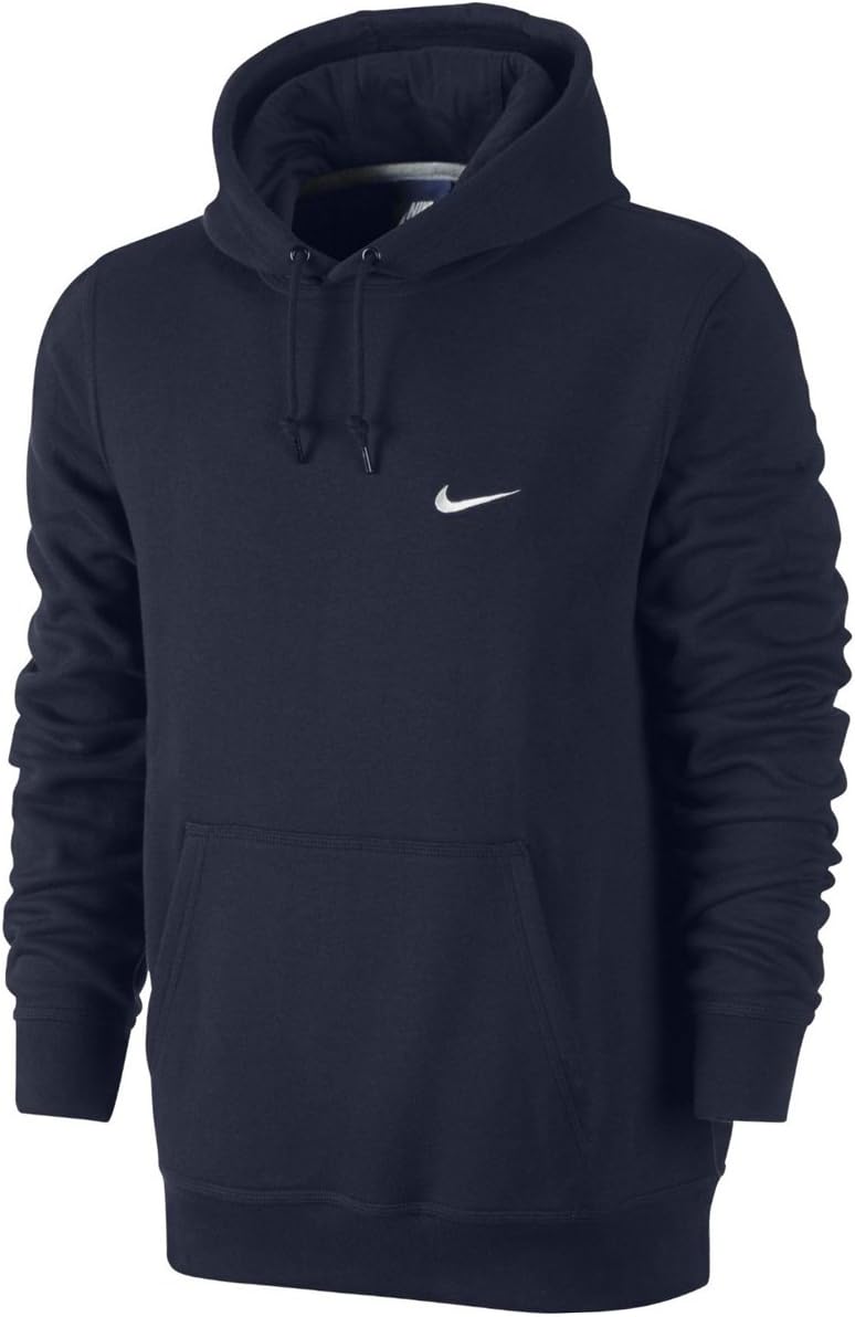 Nike Club Pull Over Hoodie Dark Grey/White 611457-063 Size