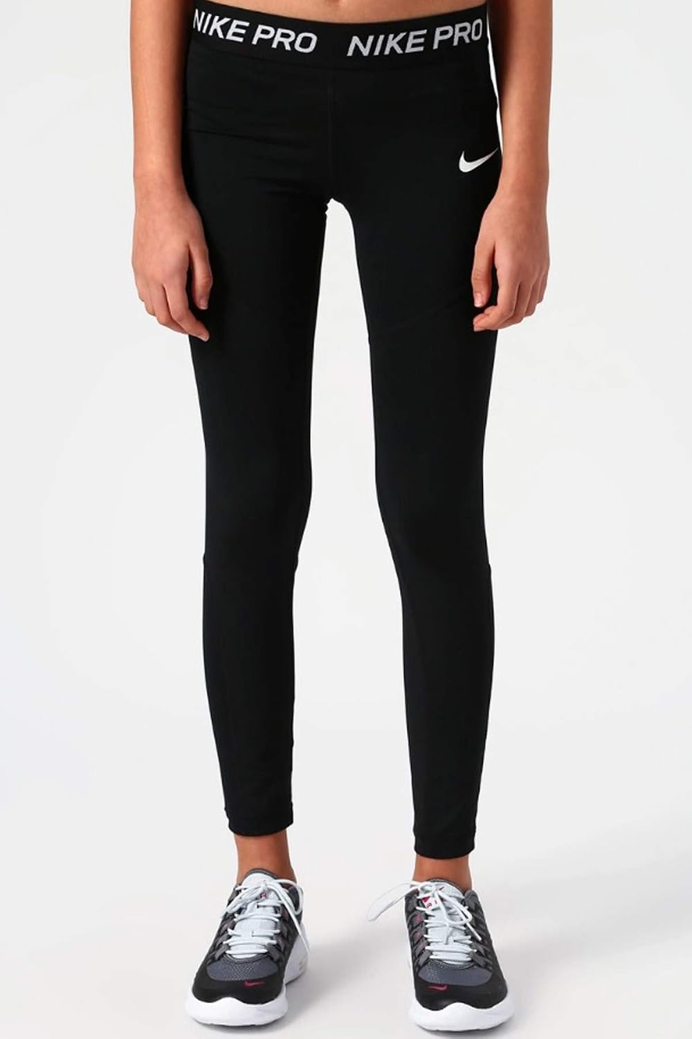 Nike Pro Tights (Black/White, XS)
