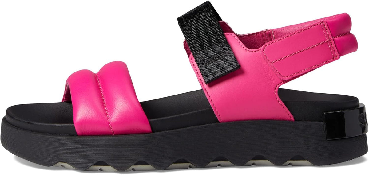 SOREL Viibe Sandals - Fuchsia Fizz, Black -