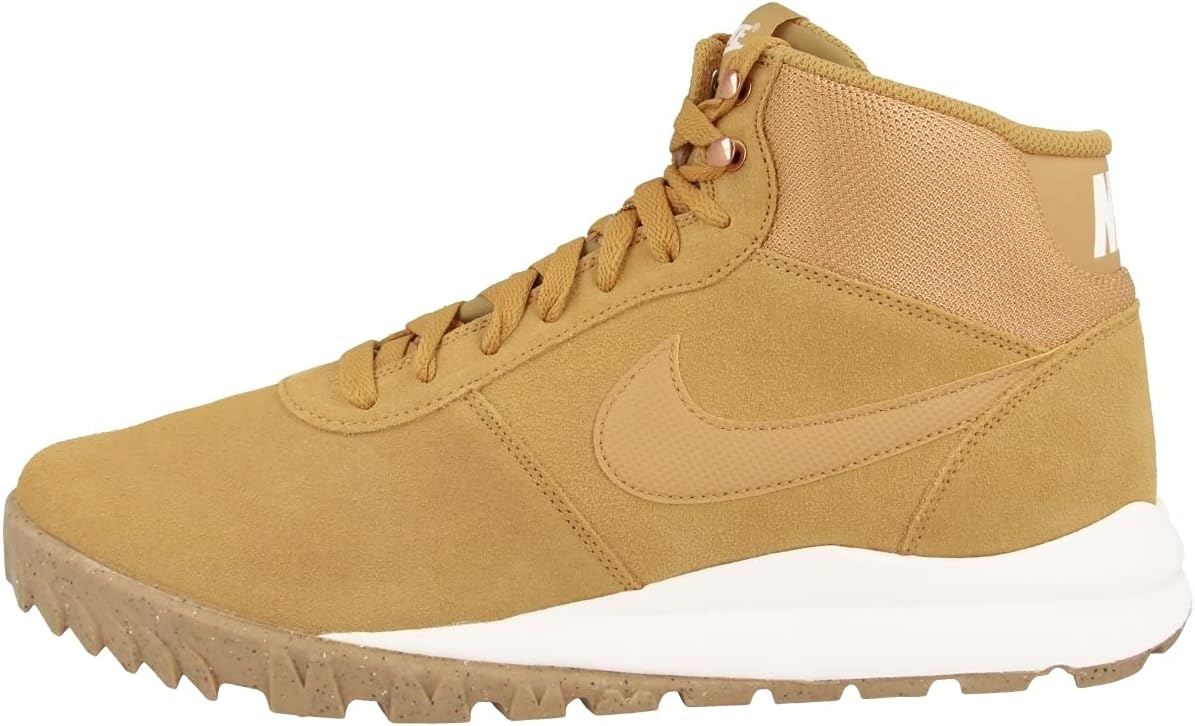 Nike Hoodland Suede Trainers 654888 Boots Shoes, Haystack Sail Gum Light Brown