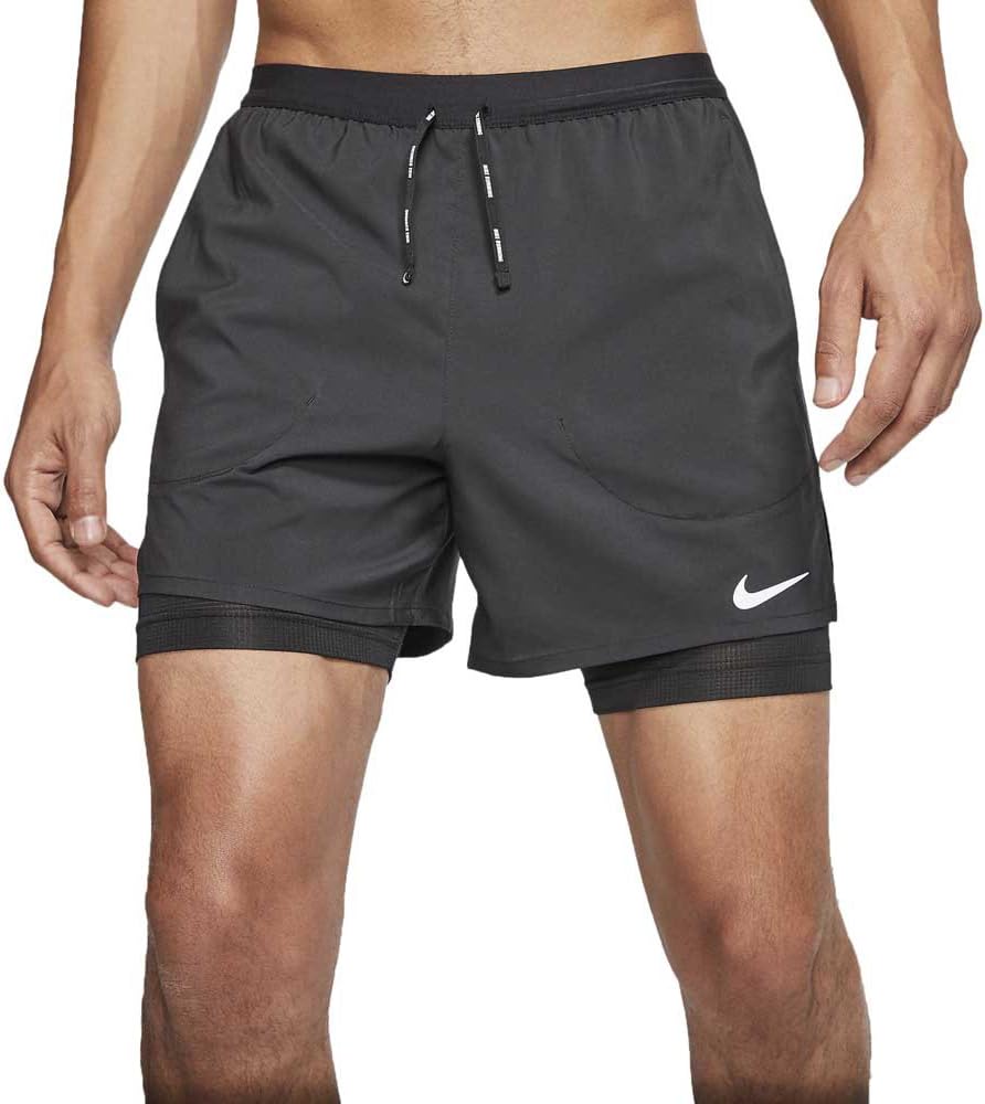 Nike 5" 2-in-1 Running Shorts Flex Stride (Black/Black
