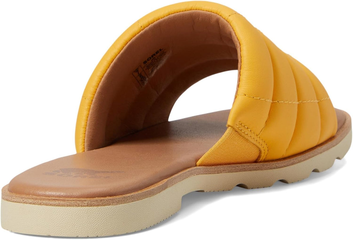 SOREL Ella lll Slide Sandals - Yellow Ray, Honey White -