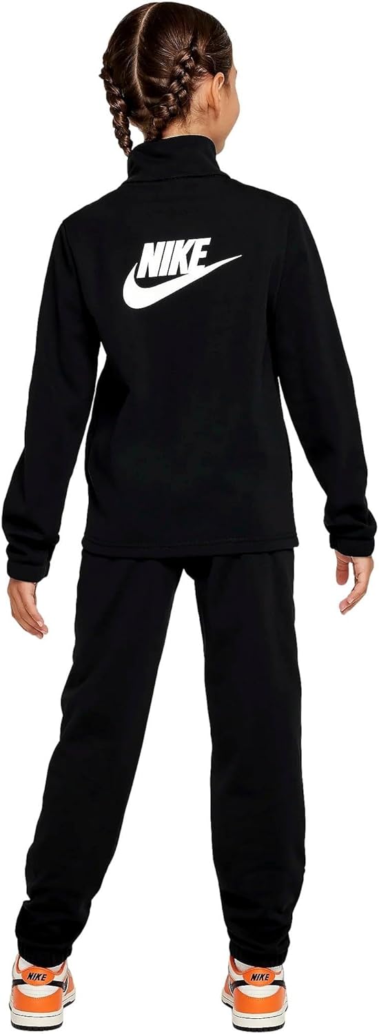 Nike K NSW Tracksuit Poly FZ HBR, Black/Black/White