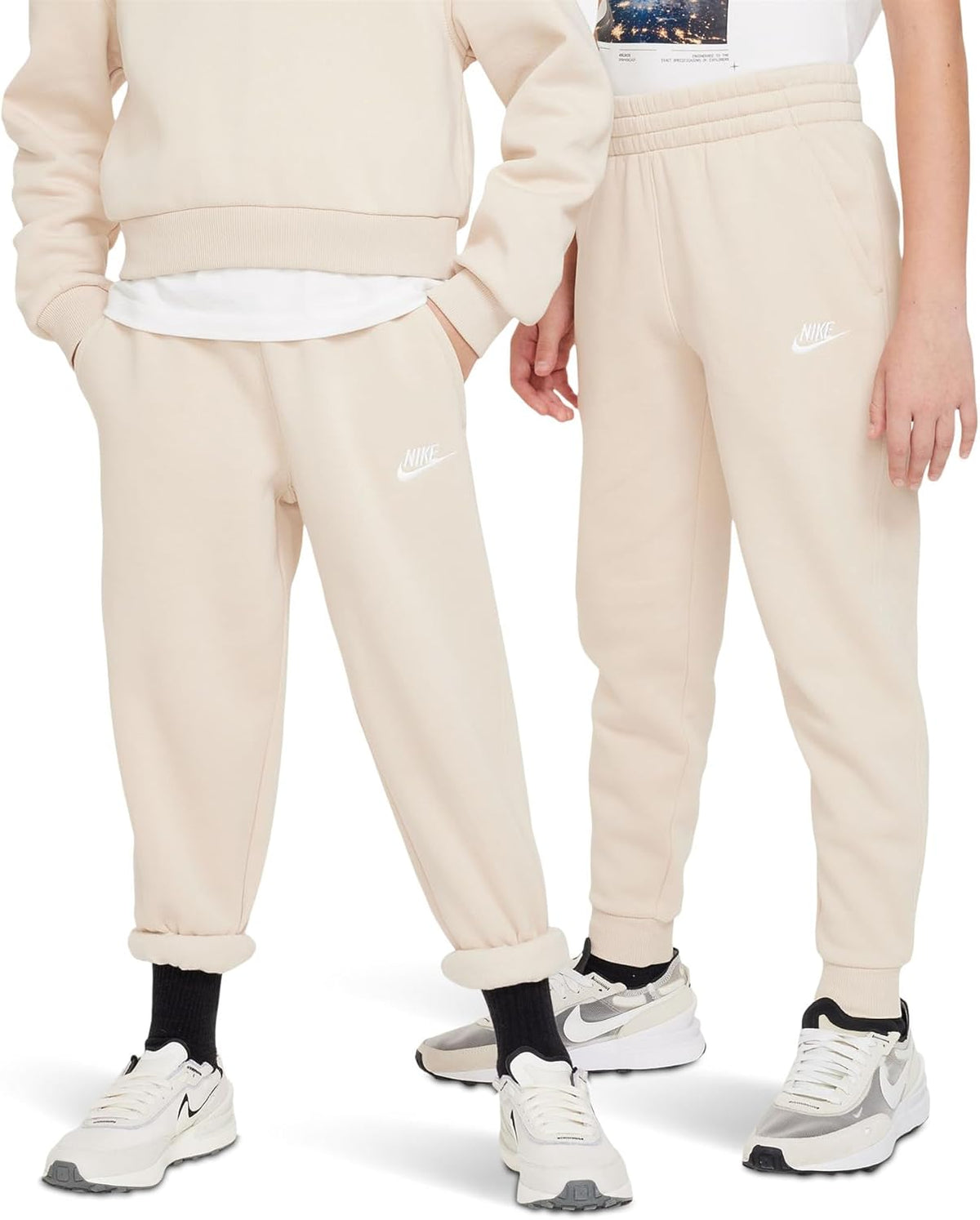 Nike K NSW Club Fleece JGGR LBR Trouser, Beige