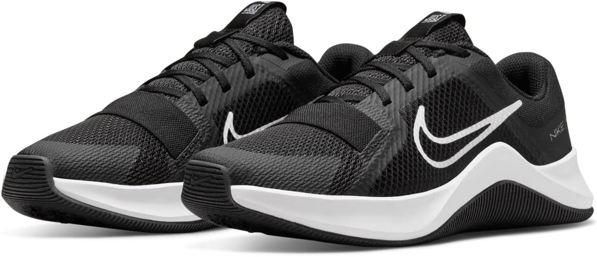 Nike Training Shoes, 7.5 US, Black White Iron Grey
