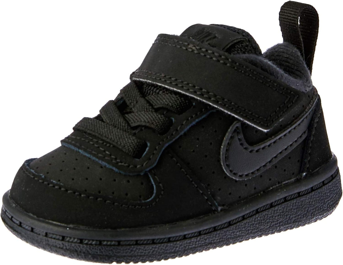 Nike Court Borough Mid (TDV) Black/Black Basketball Shoe 3 Infants