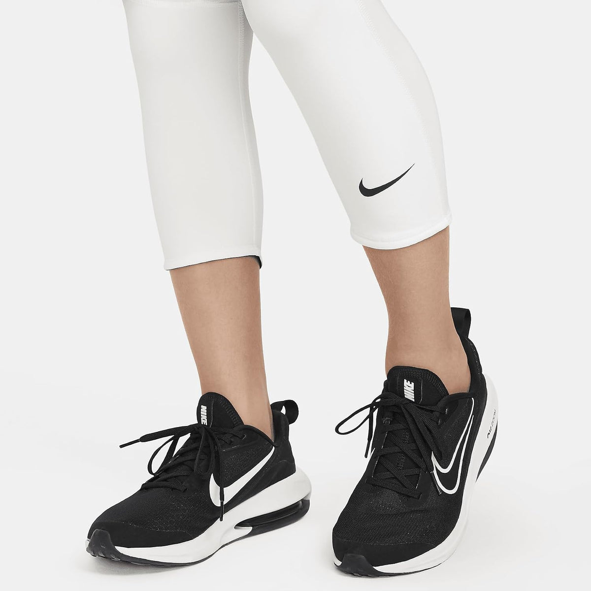 Nike Dri-fit 3/4 Length Tights (Little ), White/White