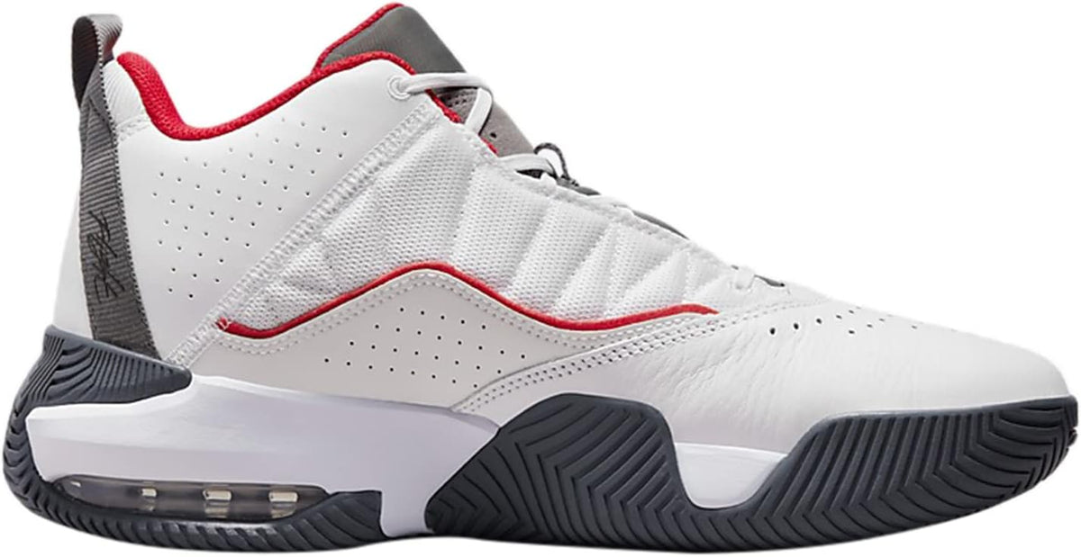 Jordan Stay Loyal White University Red (White/Black-Light Graphite, us_Footwear_Size_System, Adult, Numeric, Medium