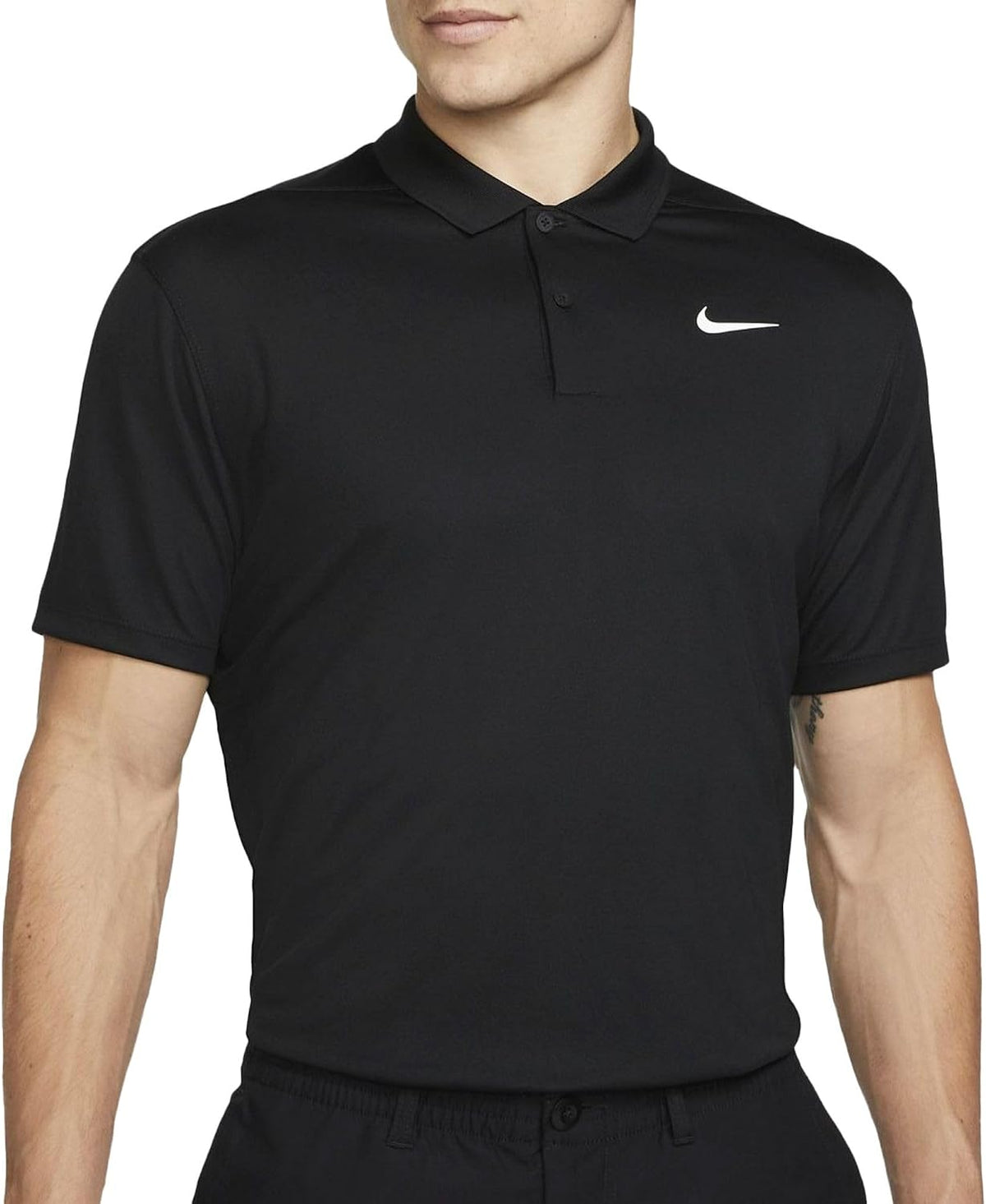 NikeCourt Dri-FIT Tennis Polo (Black/White,) Size