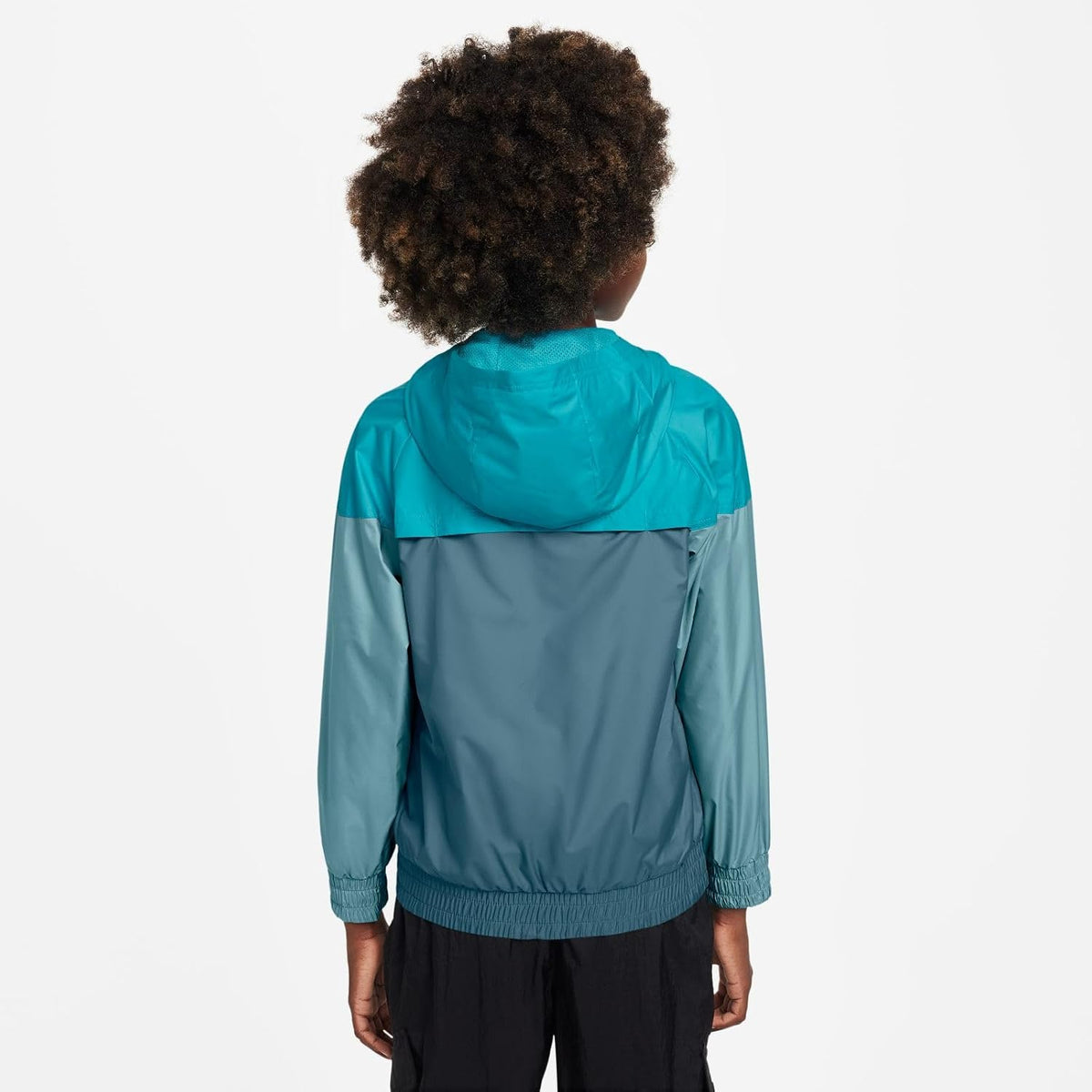 Nike Sportswear Windrunner Hooded Repel Jacket, Dusty Cactus/Smokey Blue/Denim Turquoise/White