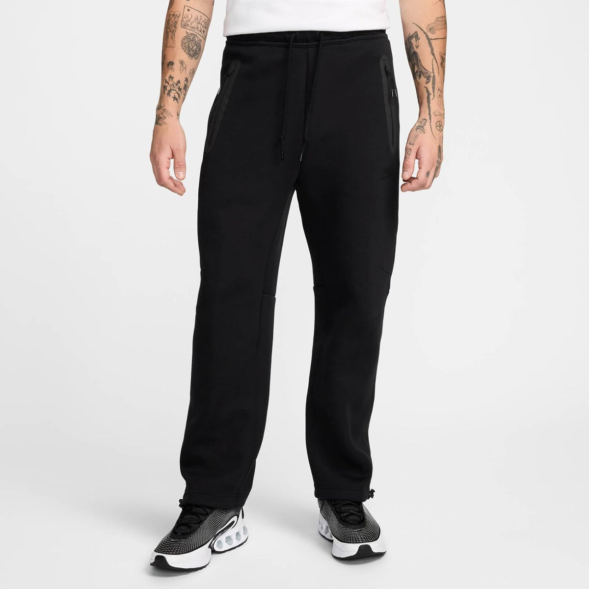 Nike M NK TCH FLC OH PANT2 Bottoms, Black(Black)