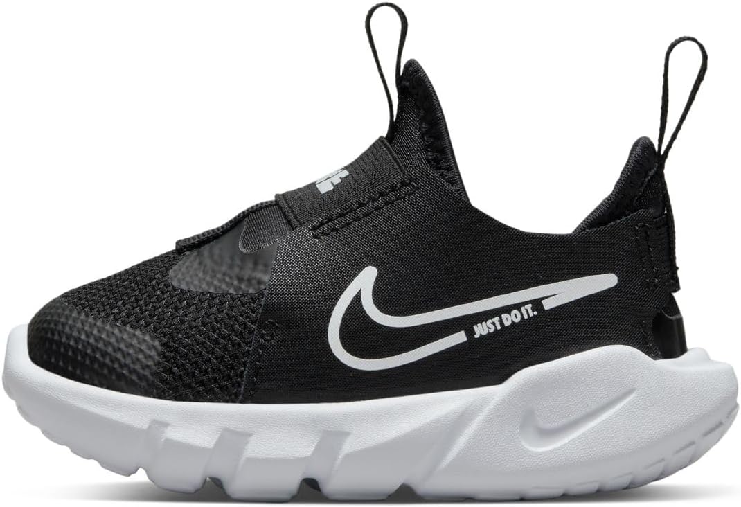 Nike Flex Runner 2 (TDV) Sneaker, Black White Photo Blue University Gold, 12.5 UK Child