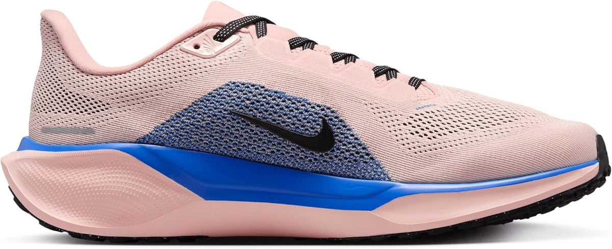 Nike Pegasus 41 Road Running Shoes, Washed Coral/Racer Blue/Hyper Pink/Black
