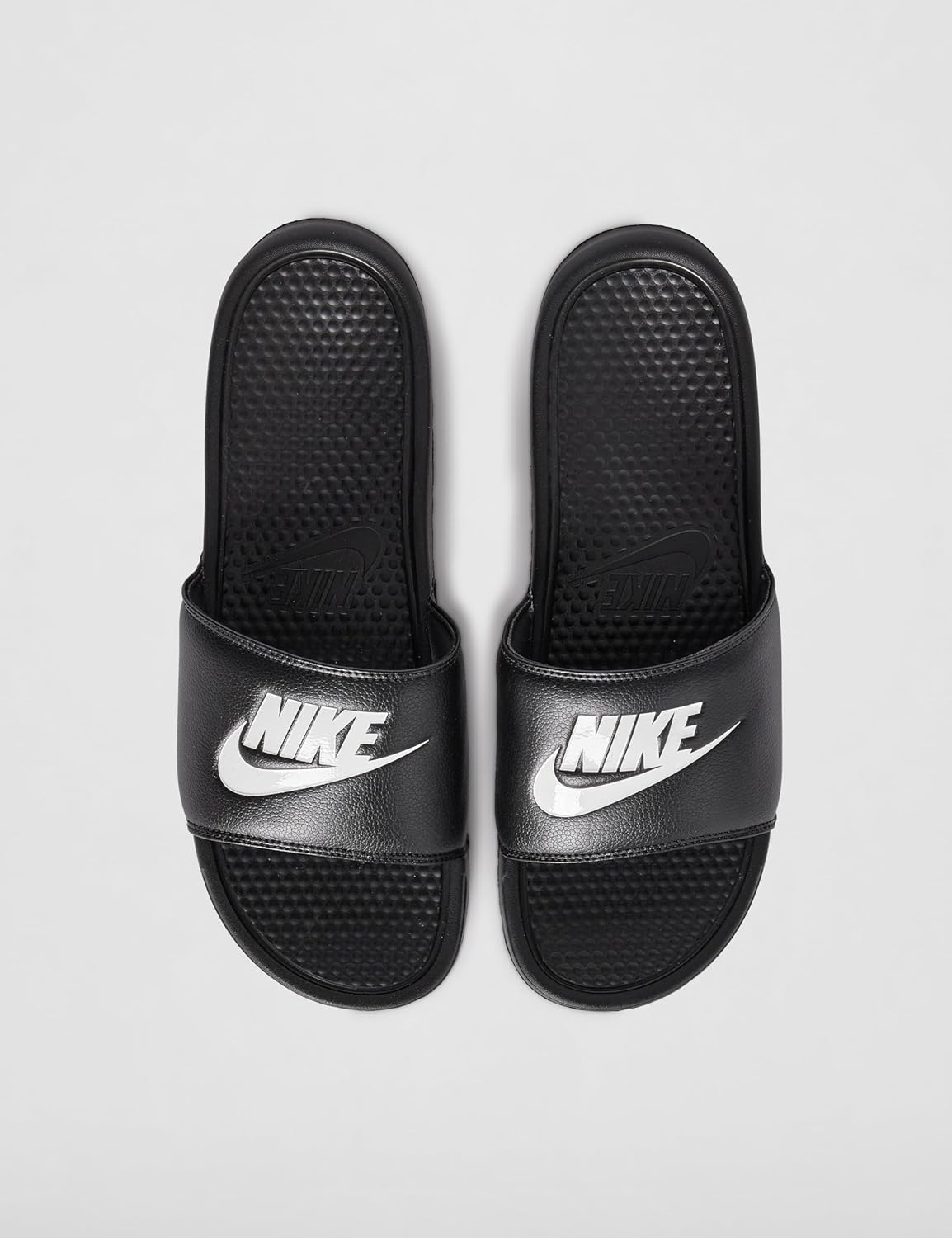 Nike Benassi Just Do It Athletic Sandal, Black/White Noir/Blanc