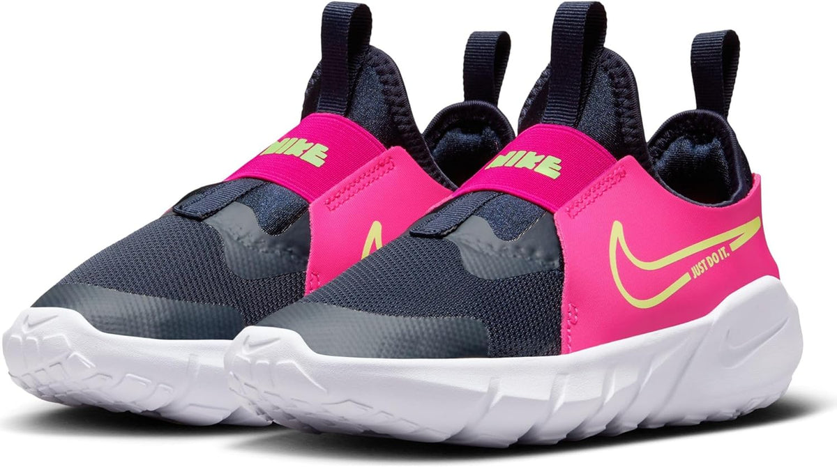 Nike Flex Runner 2 (TDV), Dark Obsidian Lime Blast Fireberry White