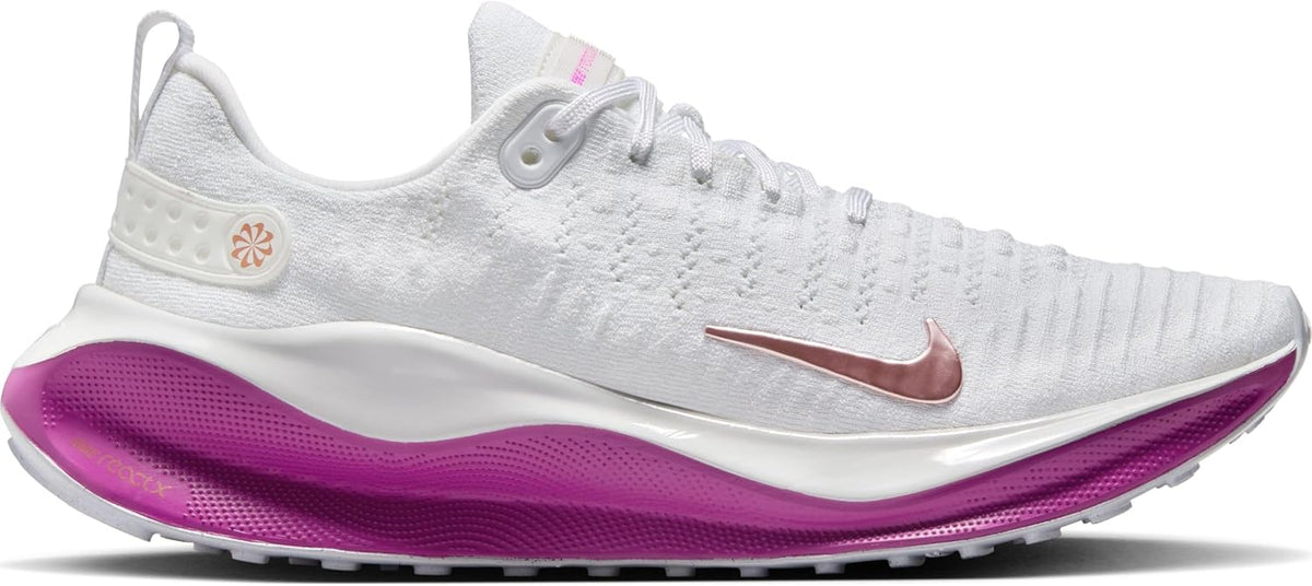 Nike Infinityrn 4 Road Running Shoes for, White MTLC Red Bronze Hot Fuchsia