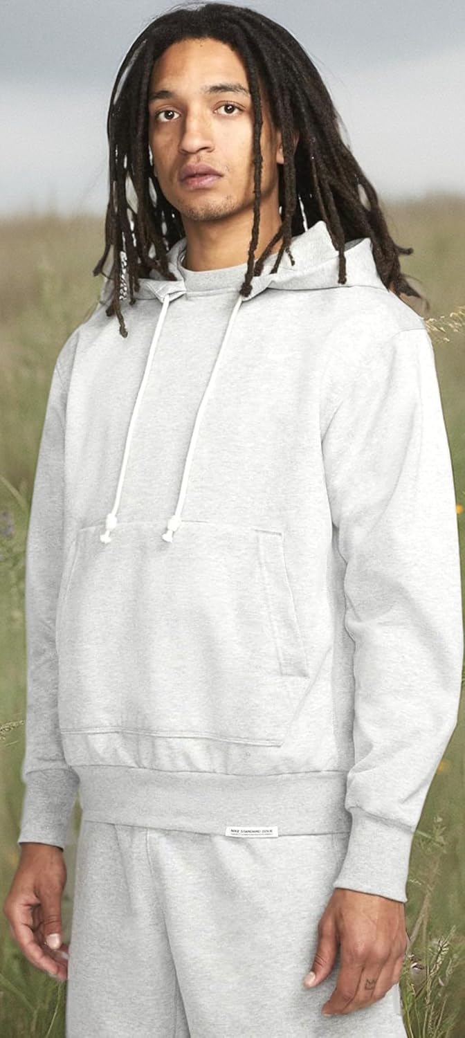 Nike Issue Basketball Pullover Hoodie, Dark Grey Heather/Pale Ivory